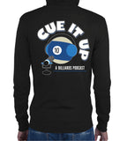 CUE IT UP (Zip Hoodie) - Black