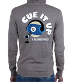 CUE IT UP (Zip Hoodie) - Gray