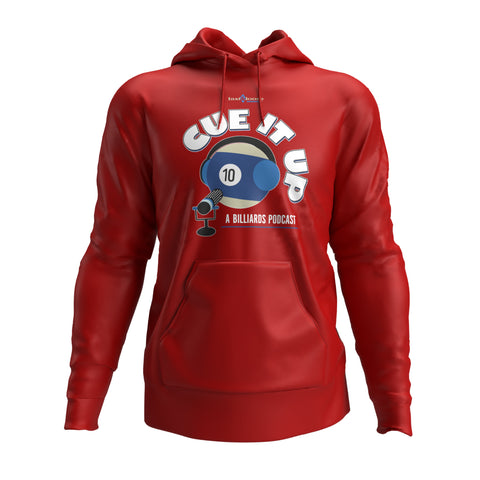 CUE IT UP (Hoodie) - Red