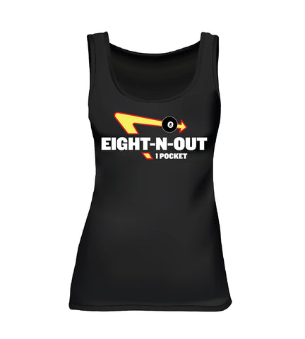 EIGHT-N-OUT (Women's Tank) - Black