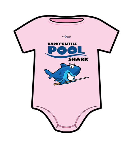 DADDY'S LITTLE POOL SHARK ONESIE (Pink)