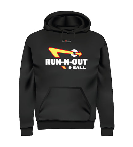 RUN-N-OUT 9 BALL (Hoodie) - Black