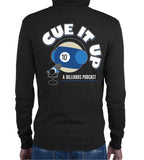 CUE IT UP (Zip Hoodie) - Charcoal
