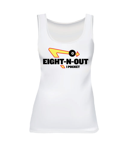 EIGHT-N-OUT (Women's Tank) - White