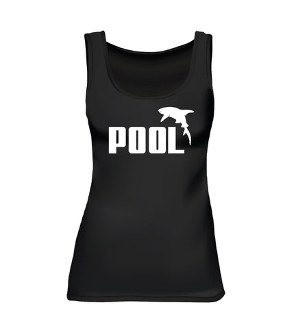 POOL SHARK (Women's Tank) - Black