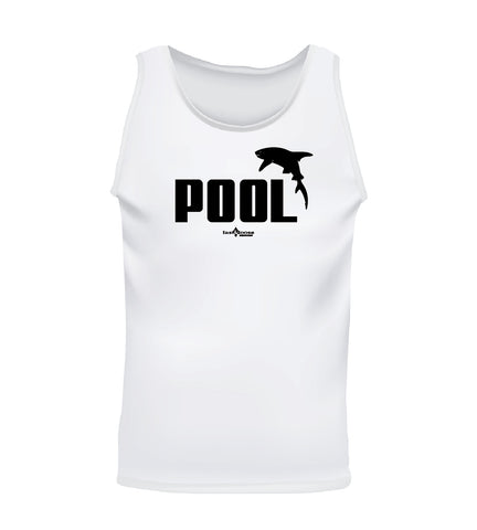 POOL SHARK (Men's Tank) - White