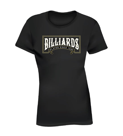 CLASSIC BILLIARDS (Women's Tee) - Black