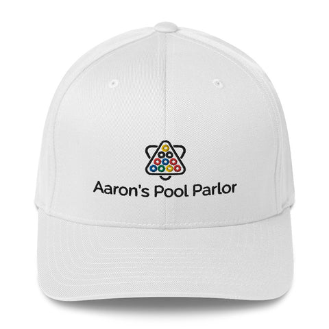 AARON'S POOL PARLOR (Flexfit Cap) - White