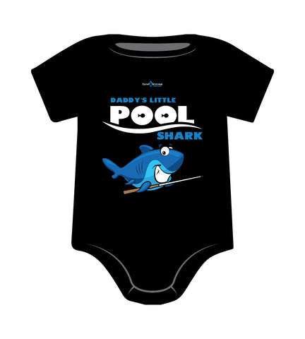 DADDY'S LITTLE POOL SHARK ONESIE (Black)