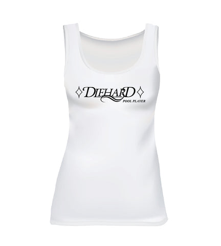 DIEHARD POOL PLAYER (Women's Tank) - White