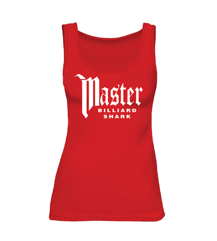 MASTER BILLIARD SHARK (Women's Tank) - Red