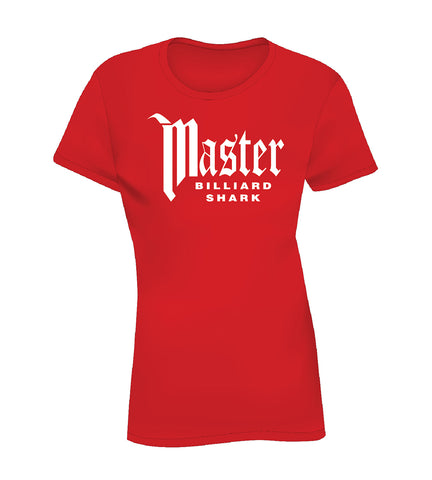 MASTER BILLIARD SHARK (Women's Tee) - Red