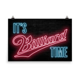 IT'S BILLIARD TIME POSTER