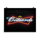 BILLIARDS POSTER