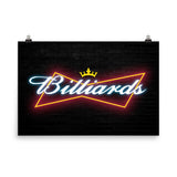 BILLIARDS POSTER