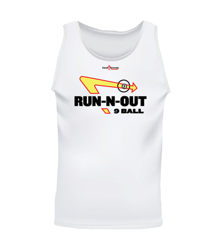 RUN-N-OUT 9 BALL (Men's Tank) - White